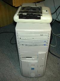 PC with connected
Datassette
