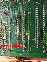 1541-II PCB with cut VIA trace